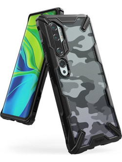 Ringke Fusion X Back Cover Camo Black (Xiaomi Mi Note 10/10 Pro)