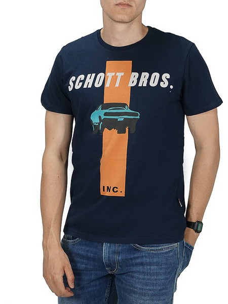 Schott - n.y.c Ανδρική Μπλουζα ZACK (ZACK)