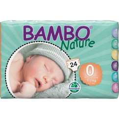 Bambo Nature Premature Πάνες No0 1-3kg 24τμχ