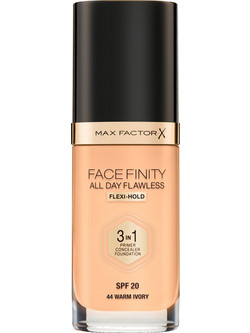 Max Factor Facefinity All Day Flawless 3 In 1 44 Warm Ivory Liquid Foundation 30ml