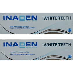 Inaden White Teeth Οδοντόκρεμες για Λεύκανση 2x75ml