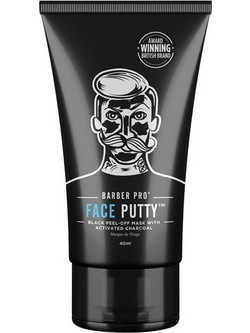 Barber Pro Face Putty Black Peel-Off Μαύρη Μάσκα Προσώπου για Καθαρισμό & Μαύρα Στίγματα με Άνθρακα 40ml