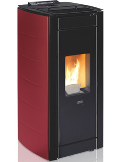 Artel 98 Elite Hermetic 10C 10 Kw Bordeaux Σόμπα Pellet Αερόθερμη 10kW