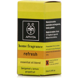 Apivita Refresh Αιθέριο Έλαιο Περγαμόντο, Λεμόνι & Γκρέιπφρουτ 10ml