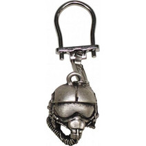 MFH Keychain Metal Pilot Helmet