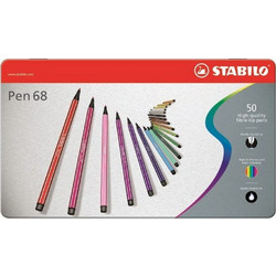 ΜΑΡΚΑΔΟΡΟΙ STABILO 6850-6 METAL 50ΤΕΜ. 128685006