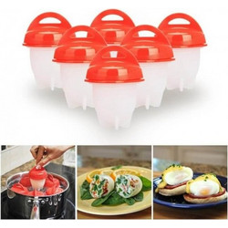 Σετ 6 Τεμαχίων για Βράσιμο Αυγών - Silicone Egg Boil