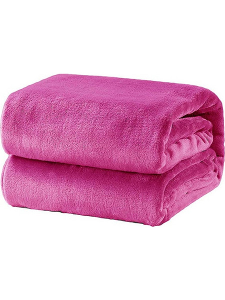 Κουβέρτα Υπέρδιπλη 220X240 Βελούδινη Velour Μονόχρωμη- Sunshine 041-18-1 Rose 29