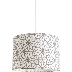 Veis Hesperis Geometric Floral Dark Grey 201.156 Κρεμαστό Φωτιστικό Οροφής Γκρι