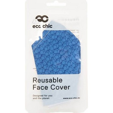 Eco Chic Face Cover Blue Disrupted Cubes M13 1τμχ