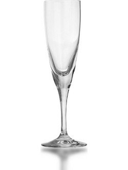 SP Tableware Σετ Ποτήρια Σαμπάνιας Γυάλινα Κολωνάτα Aura 6τμχ 10024007