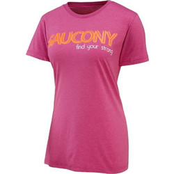 Saucony Graphic Γυναικείο Αθλητικό T-Shirt Ροζ SA81520/BRSH