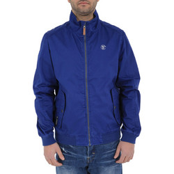 Basehit Stone Washed Ανδρικό Μπουφάν Bomber Royal Blue SM1505