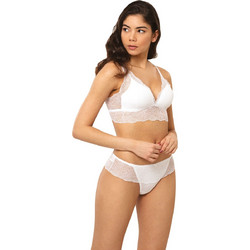 Σετ Bralette τριγωνάκι με brazil Norddiva 8135-Λευκό