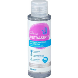 Detrasept 70% Ήπιο Αντισηπτικό Gel Χεριών 100ml