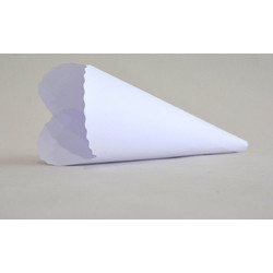 ΧΩΝΑΚΙ ΧΑΡΤΙΝΟ ΣΕΤ/25 8Χ20CM ΛΕΥΚΟ