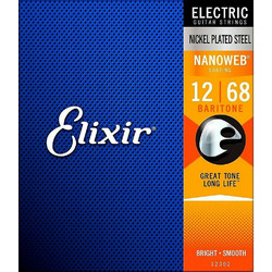 Elixir Strings 12302 Σετ 6 Χορδές Ηλεκτρικής Κιθάρας Nickel Plated Steel 12-68"