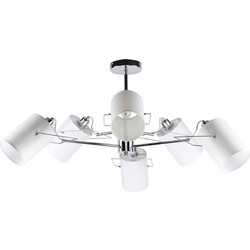 Home Lighting KQ 2654/6 Κρεμαστό Φωτιστικό Οροφής Πολύφωτο Λευκό 77-8101