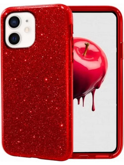 Θήκη Shining Χρυσόσκονη Για Apple iPhone 12 Mini 5,4'' Κόκκινο