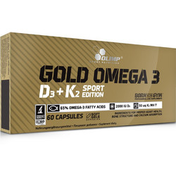 Olimp Gold Omega 3 D3 & K2 Sport Edition Ιχθυέλαιο 60 Κάψουλες