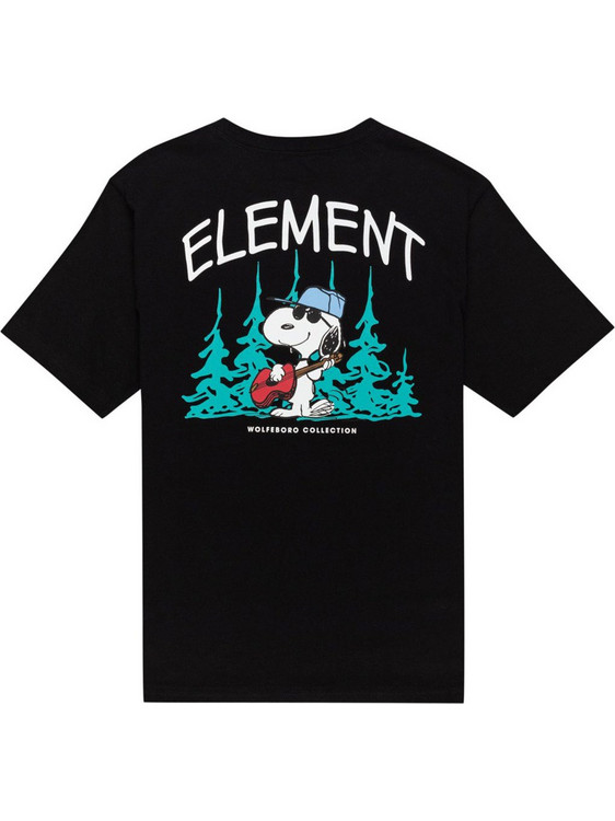 Element Peanuts Good Times Παιδικό T-Shirt Κοντομάνικο Μαύρο W2SSF7ELP1-3732