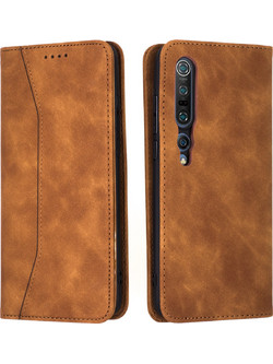 Bodycell Pu Leather Book Case Brown (Xiaomi Mi 10 / Mi 10 Pro)