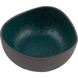 ΜΠΟΛΑΚΙ HOME FASHION ACCESSORIES GRANITE ΠΟΡΣΕΛΑΝΗ PETROL 9,7X9,3X4CM
