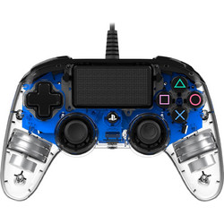 Nacon Illuminated Crystal Wired Controller PC & PS4 Blue