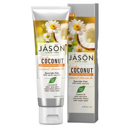 Jason Simply Coconut Whitening Οδοντόκρεμα για Λεύκανση κατά της Πλάκας Χωρίς Φθόριο 119gr