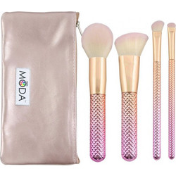 Royal & Langnickel Moda Rose Complete Σετ Πινέλα Μακιγιάζ με Θήκη 4τμχ