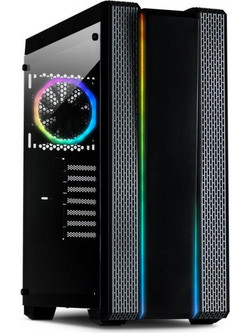 Inter-Tech S-3901 Impulse Gaming Midi Tower Κουτί Υπολογιστή RGB με Πλαϊνό Παράθυρο