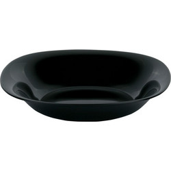Luminarc Πιάτο Βαθύ Γυάλινο Carine Μαύρο 21cm L9818