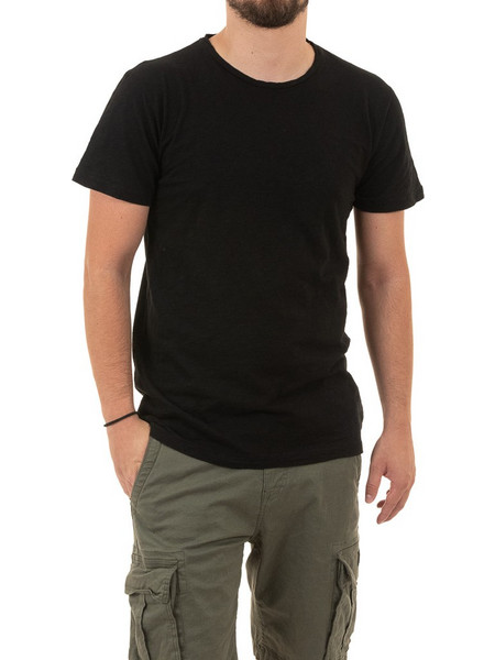Κοντομάνικη Μπλούζα T-Shirt Back2Jeans B17 SS21 Μαύρο