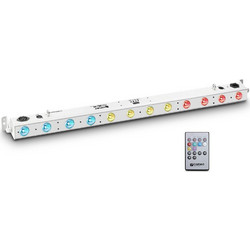 Cameo TRIBAR 200 IR WH - 12 x 3 W TRI LED Bar in white housing with IR Remote Control - CAMEO