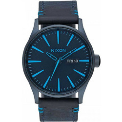 Nixon Ανδρικό Ρολόι με Μπλε Δερμάτινο Λουράκι A105-2224-00