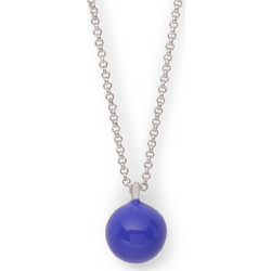 Necklace : Agnes_PI : Silver Plated : Blue