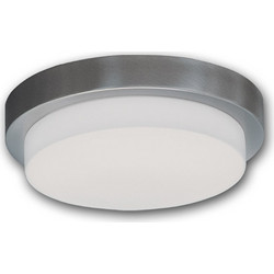 Πλαφονιέρα Οροφής 2xE27 Φ280mm με λευκό γυαλί και βάση νίκελ CCC 1401-2 ARLIGHT