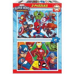 Παιδικό Puzzle Educa Marvel Adventures 2x20 Κομμάτια