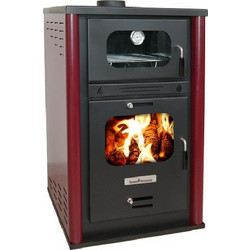 Starstoves SB 40 Εμαγιέ Ξυλόσομπα Καλοριφέρ με Φούρνο 30kW