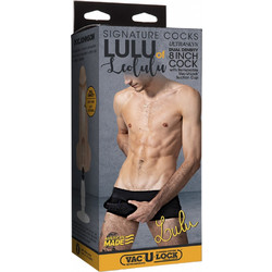 Doc Johnson Lulu of Leolulu Ρεαλιστικό Dildo με Βεντούζα & Όρχεις 20cm Vanilla