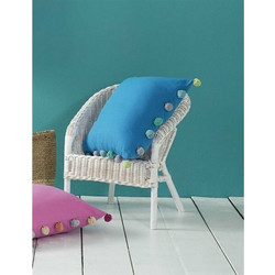 Nima Home - Μαξιλαροθήκη 45x45 Pom Pom - Funky Blue