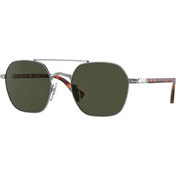 Persol PO2483S 513/31 Ανδρικά Γυαλιά Ηλίου Τετράγωνα Μεταλλικά Ασημί με Μαύρο Polarized Φακό