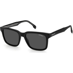Carrera CA251S 807 Ανδρικά Γυαλιά Ηλίου Τετράγωνα Κοκάλινα Μαύρα με Μαύρο Polarized Φακό