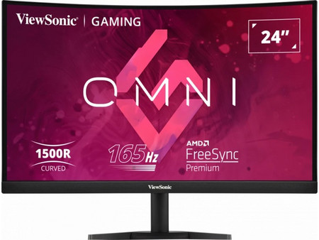ViewSonic VX2468-PC-MHD VA Curved Gaming Monitor 23.6" 1920x1080 FHD 165Hz 1ms
