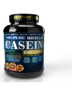 Fit & Shape Casein ISO Gold Vanilla Πρωτεΐνη Γράμμωσης Χωρίς Λακτόζη 908gr