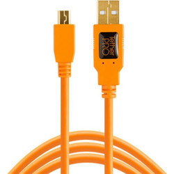 Tether Tools TetherPro USB 2.0 A Male to Micro B 5-pin orange