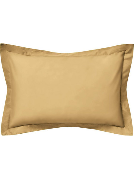 Σετ 2 μαξιλαροθήκες 50x75 Oxford 5cm 100 βαμβακερό 205 κλωστές καφέ καμήλας c376985