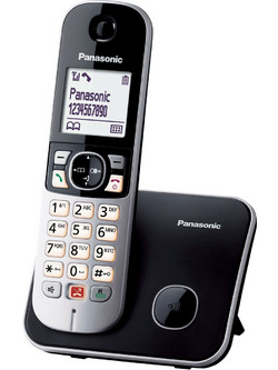 Panasonic KX-TG6851 Ασύρματο Τηλέφωνο με Ανοιχτή Ακρόαση Μαύρο