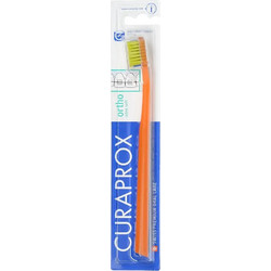 Curaprox CS 5460 Ortho Ultra Soft Οδοντόβουρτσα Πορτοκαλί Πράσινη