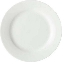 Maxwell & Williams Πιάτο Γλυκού Πορσελάνης Rim White Basics 19cm FX0128